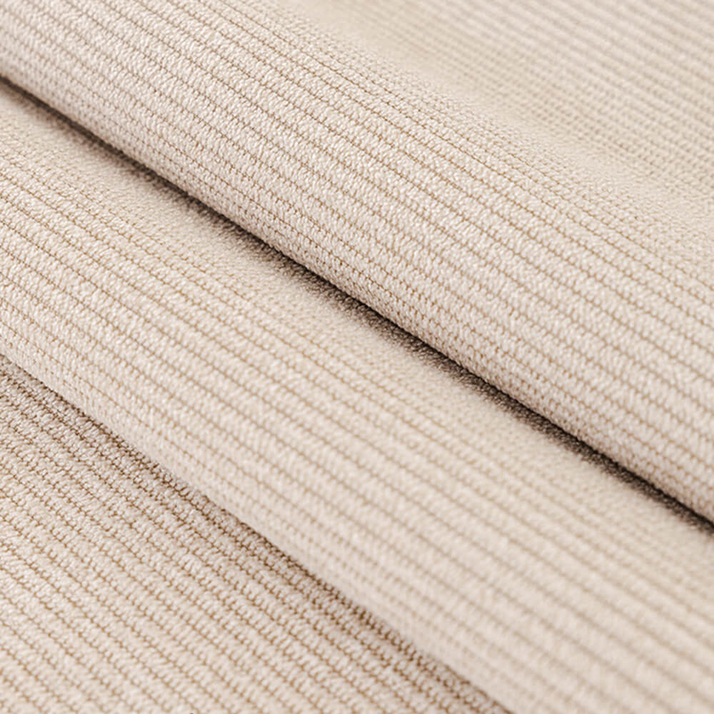 All-Season Water-resistant Anti-Scratch Soft Corduroy Couch Cover with Pom-Poms