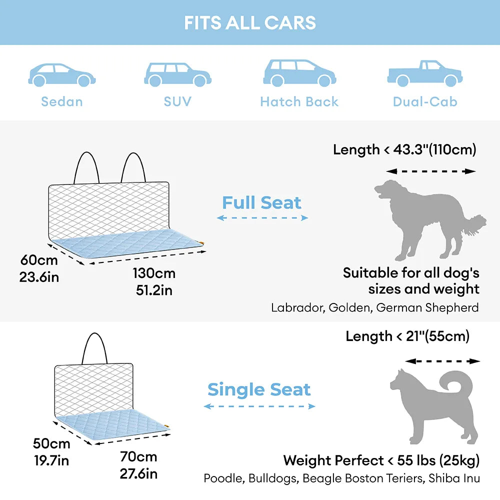 Cooling Car Seat Mat for Dogs - Chill Nest