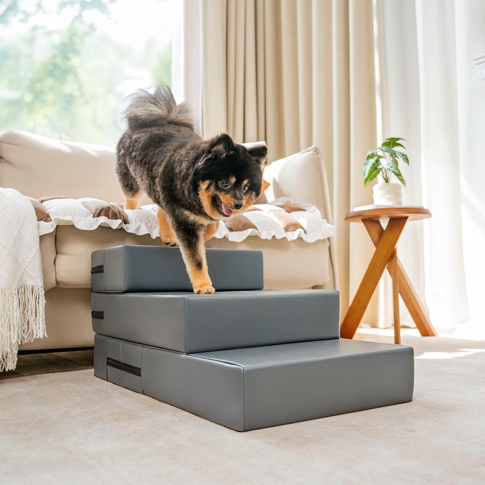 Waterproof Washable PU Leather Modular Multi-Level Pet Stairs