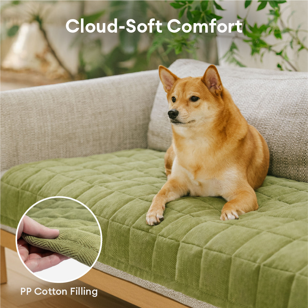 Herringbone Chenille Elegant Breathable Sofa Decoration Non-slip Couch Cover