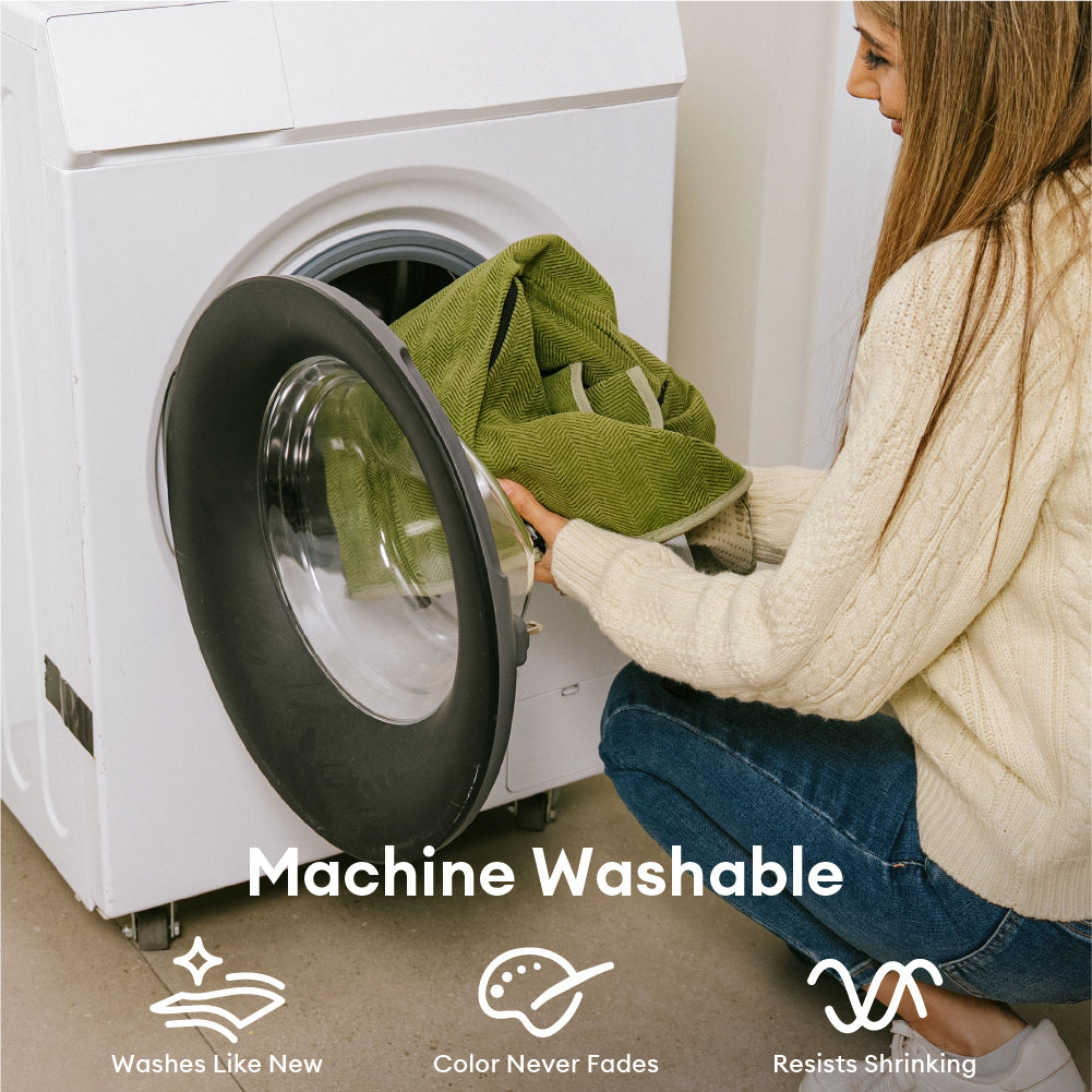 Herringbone Chenille Elegant Breathable Sofa Decoration Non-slip Couch Cover