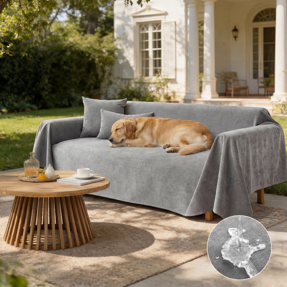 Soft and Waterproof Scratch-Resistant Non-Linting Throw Armchair Sofa Cover