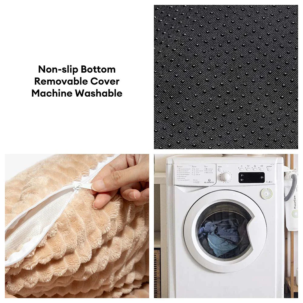 Vintage Large Cozy Calming Sofa Dog Bed