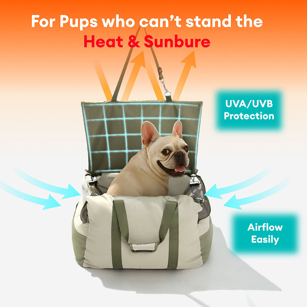 Waterproof Breathable Dog Booster Car Seat- Pup Rover