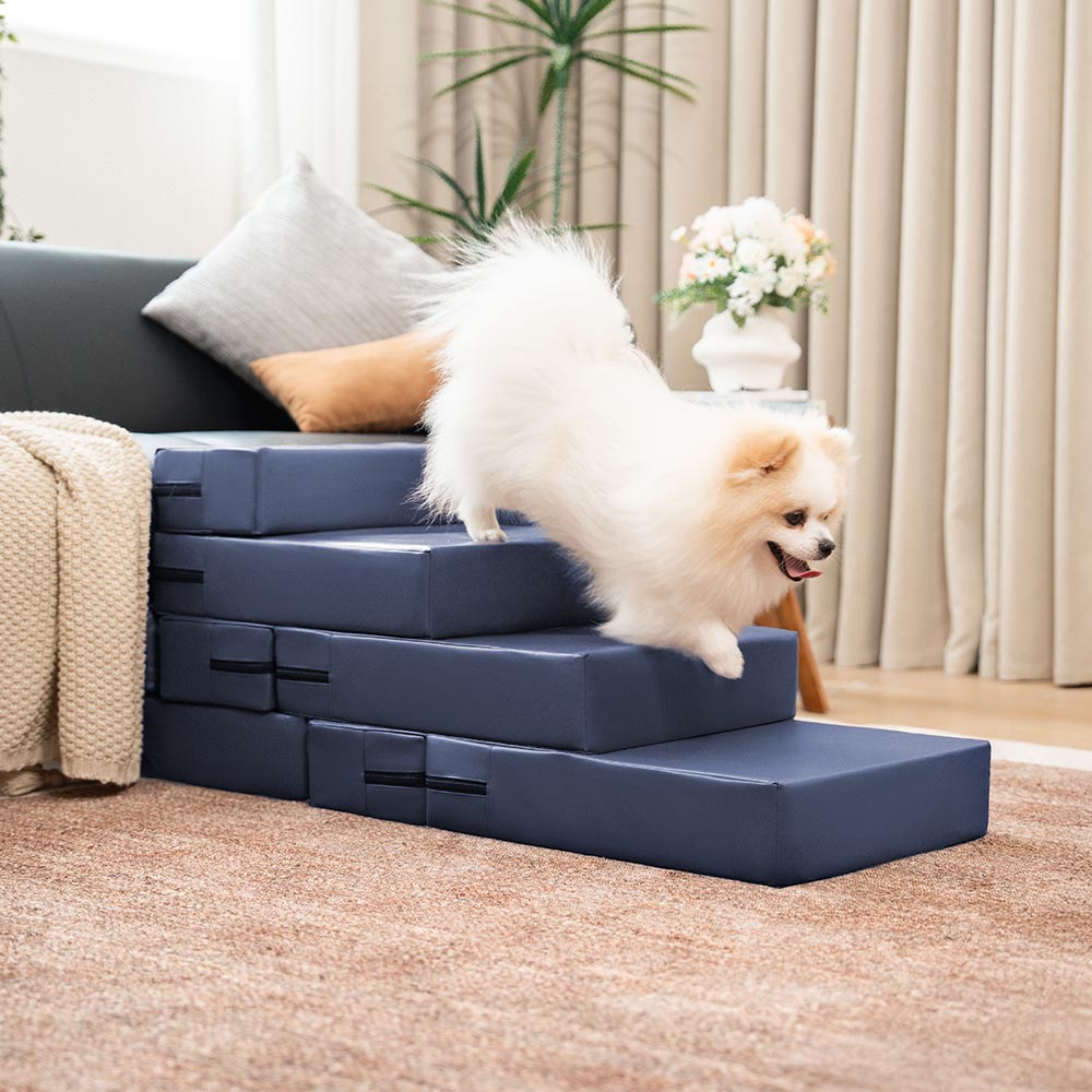 Waterproof Washable PU Leather Modular Multi-Level Pet Stairs