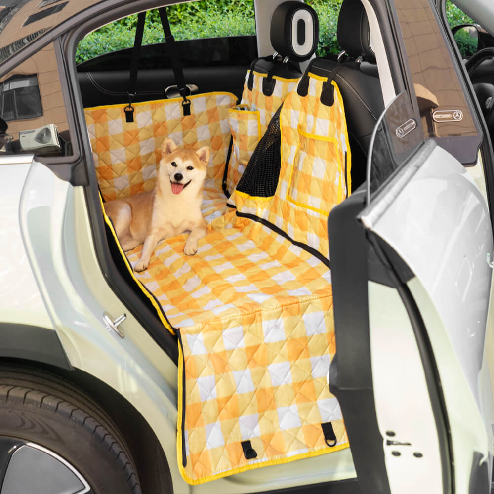 Cationic Fabric Oxford Fabric Waterproof Scratch Resistant Dog Car Seat Cover - FUNNYFUZZY