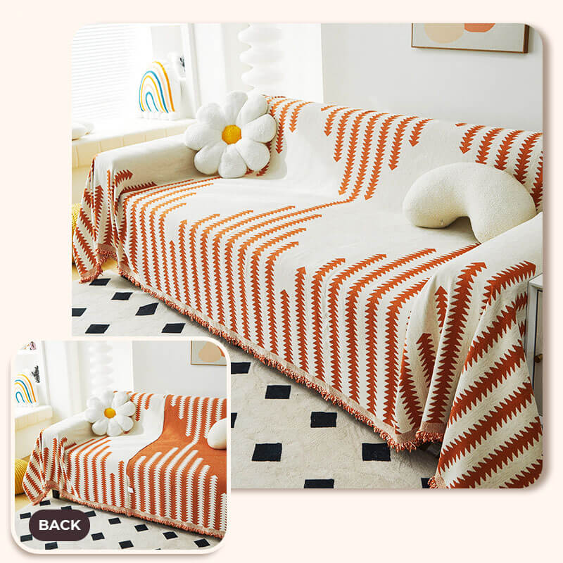 All-seasons Chenille Fabric Double-sided Anti-scratch Home Armchair Sofa Cover