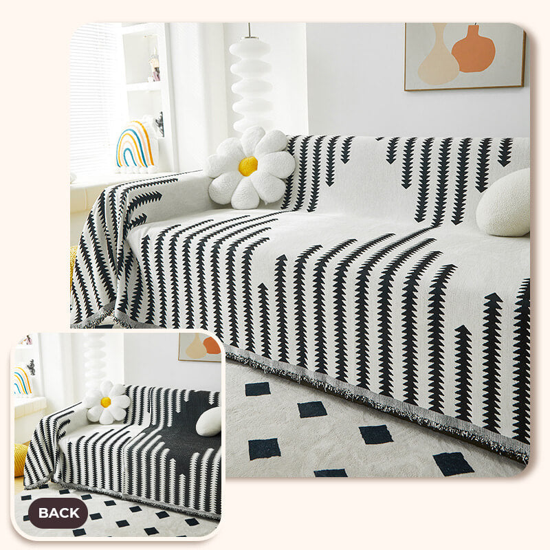 All-seasons Chenille Fabric Double-sided Anti-scratch Home Armchair Sofa Cover