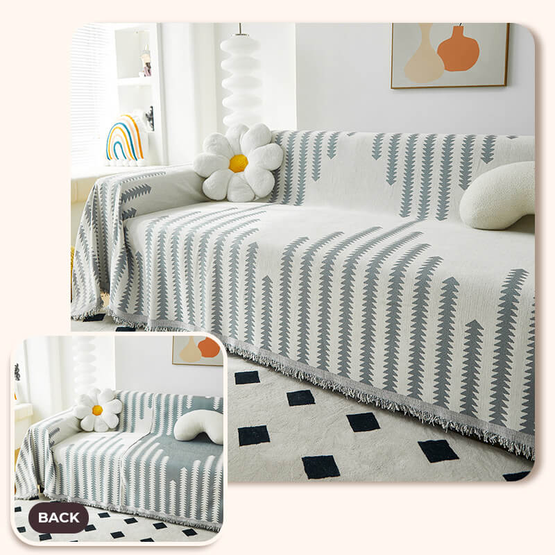 All-seasons Chenille Fabric Double-sided Anti-scratch Home Armchair Sofa Cover
