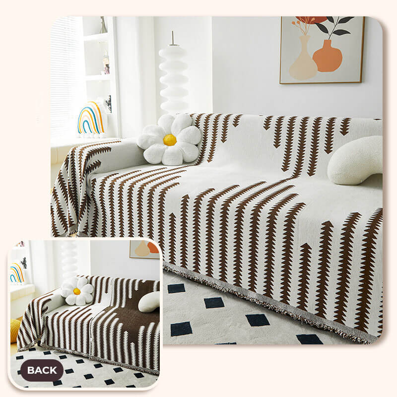 All-seasons Chenille Fabric Double-sided Anti-scratch Home Armchair Sofa Cover