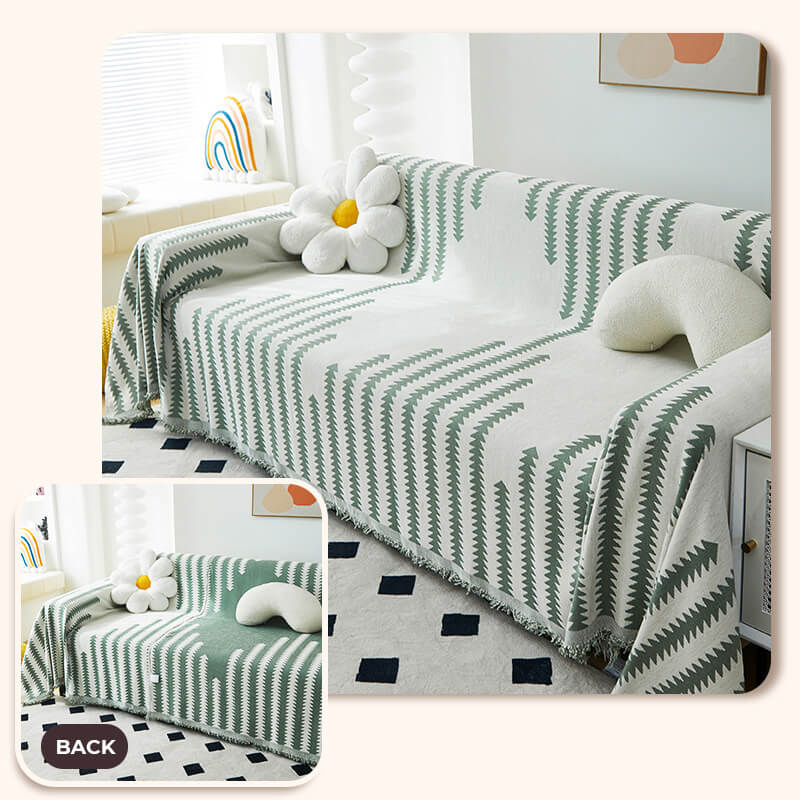 All-seasons Chenille Fabric Double-sided Anti-scratch Home Armchair Sofa Cover
