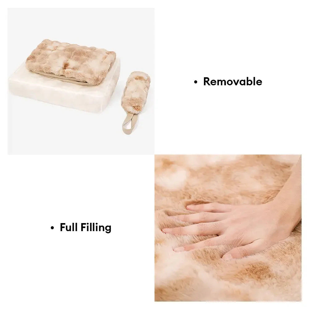 Fluffy Plush Comfortable Deep Sleep Dog Pillow Bed