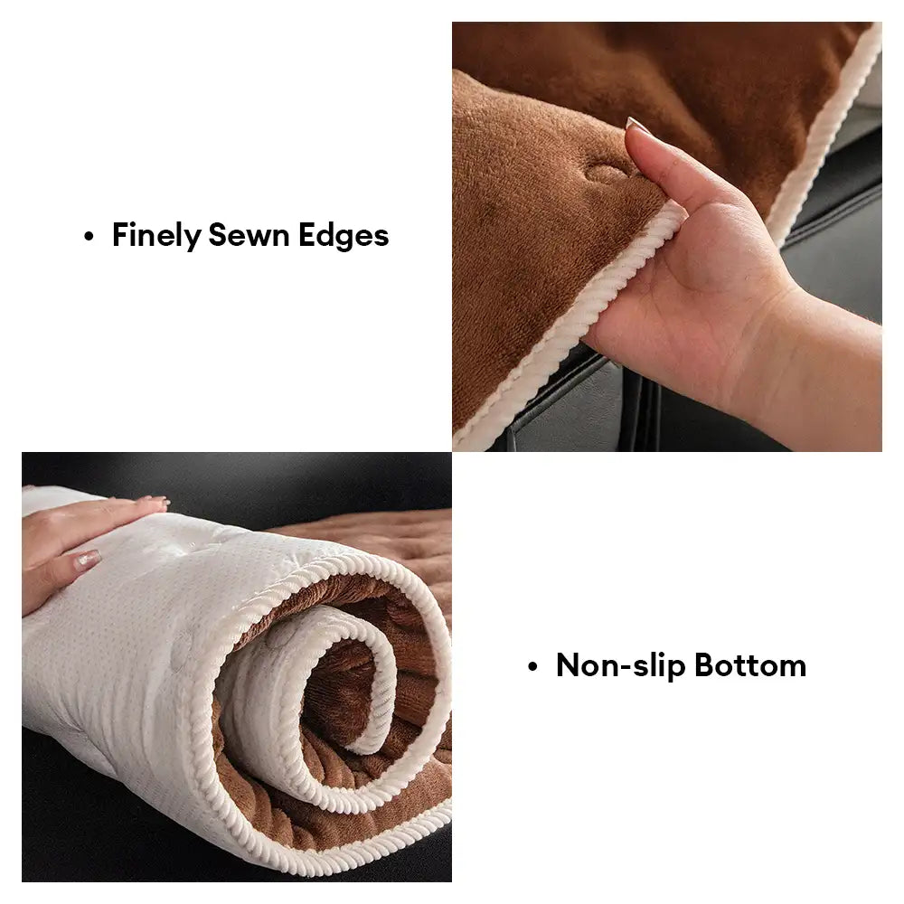 Vintage Leather Sofa Protection Non-Slip Couch Cover