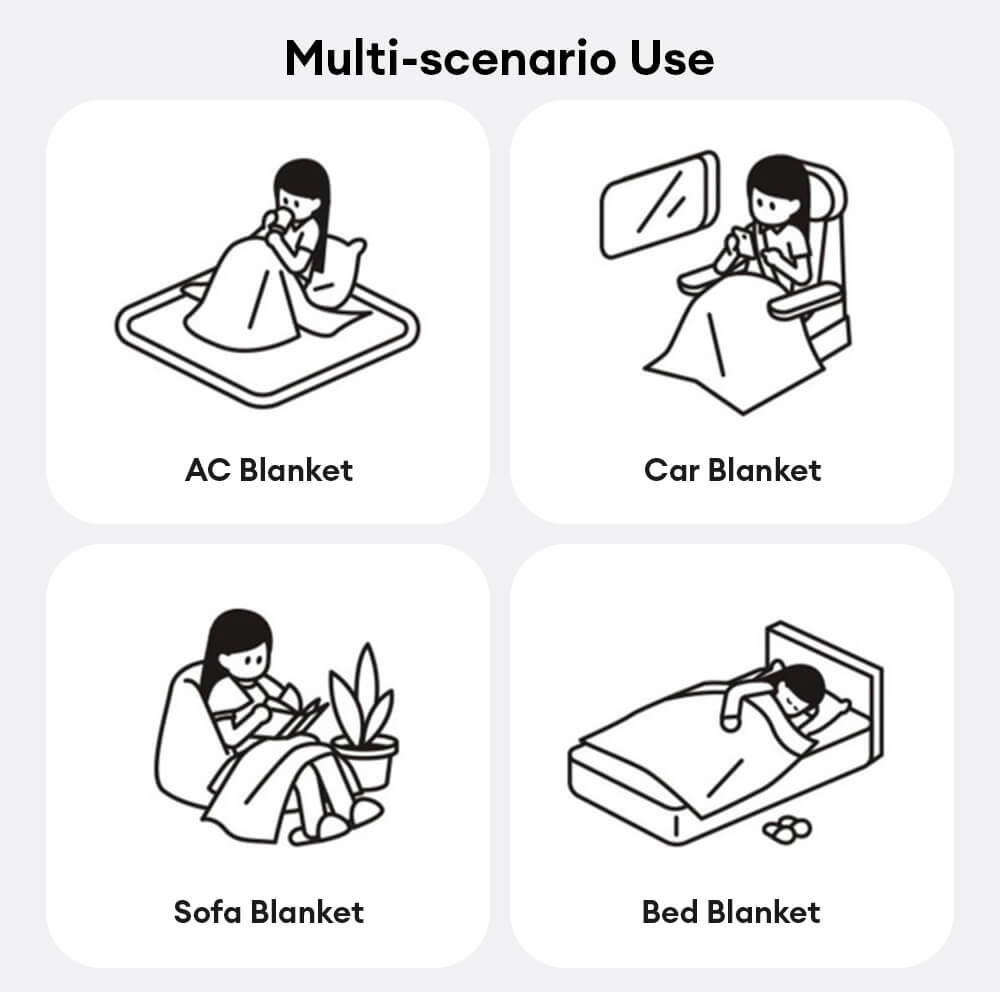 Breathable Woven Linen-Look Scratch-Resistant Throw Couch Cover