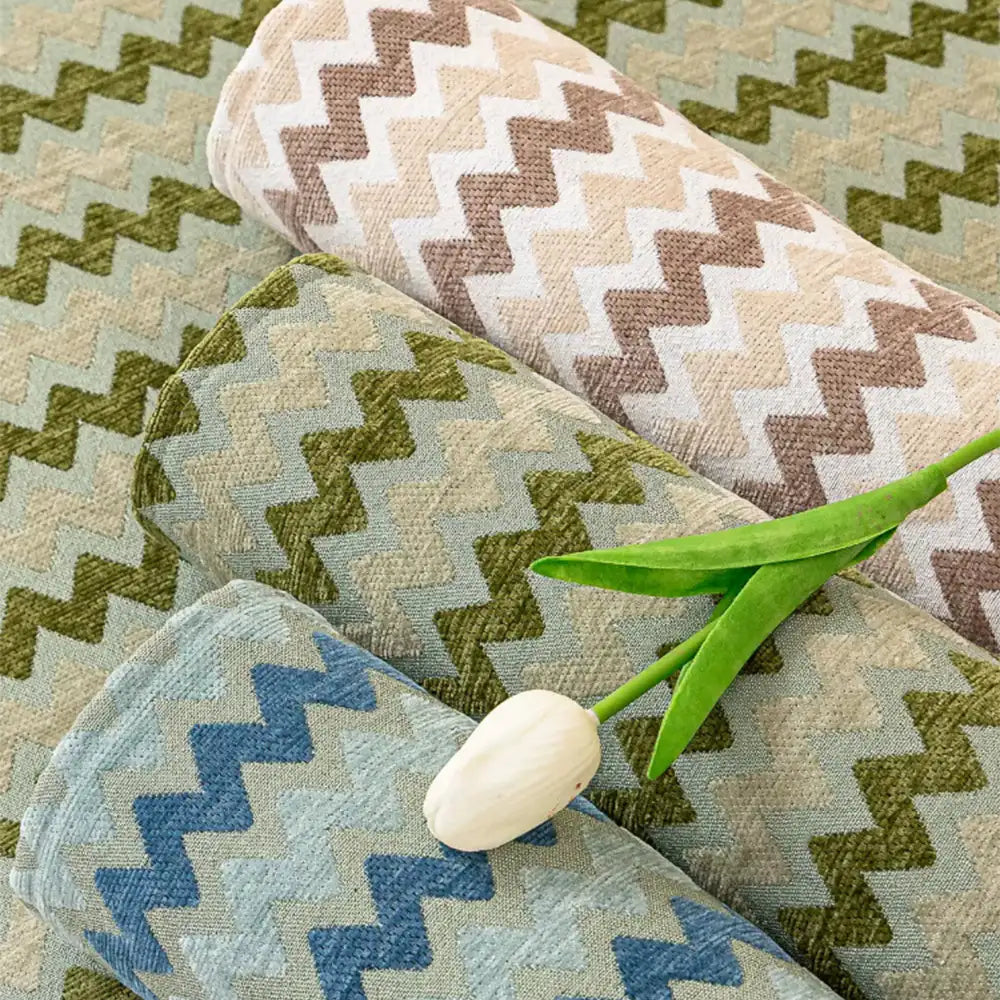 Chenille Art Corrugated Breathable Non-slip Couch Cover
