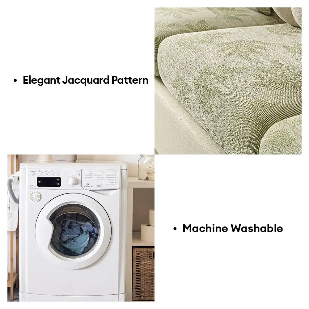 Elastic Chenille All-Season Anti-Scratch Full-Coverage Couch Cover