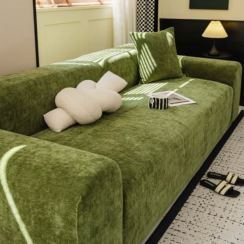 Herringbone Full Coverage Comfortable Scratch-Resistant ArmChair Sofa Protection Couch Cover