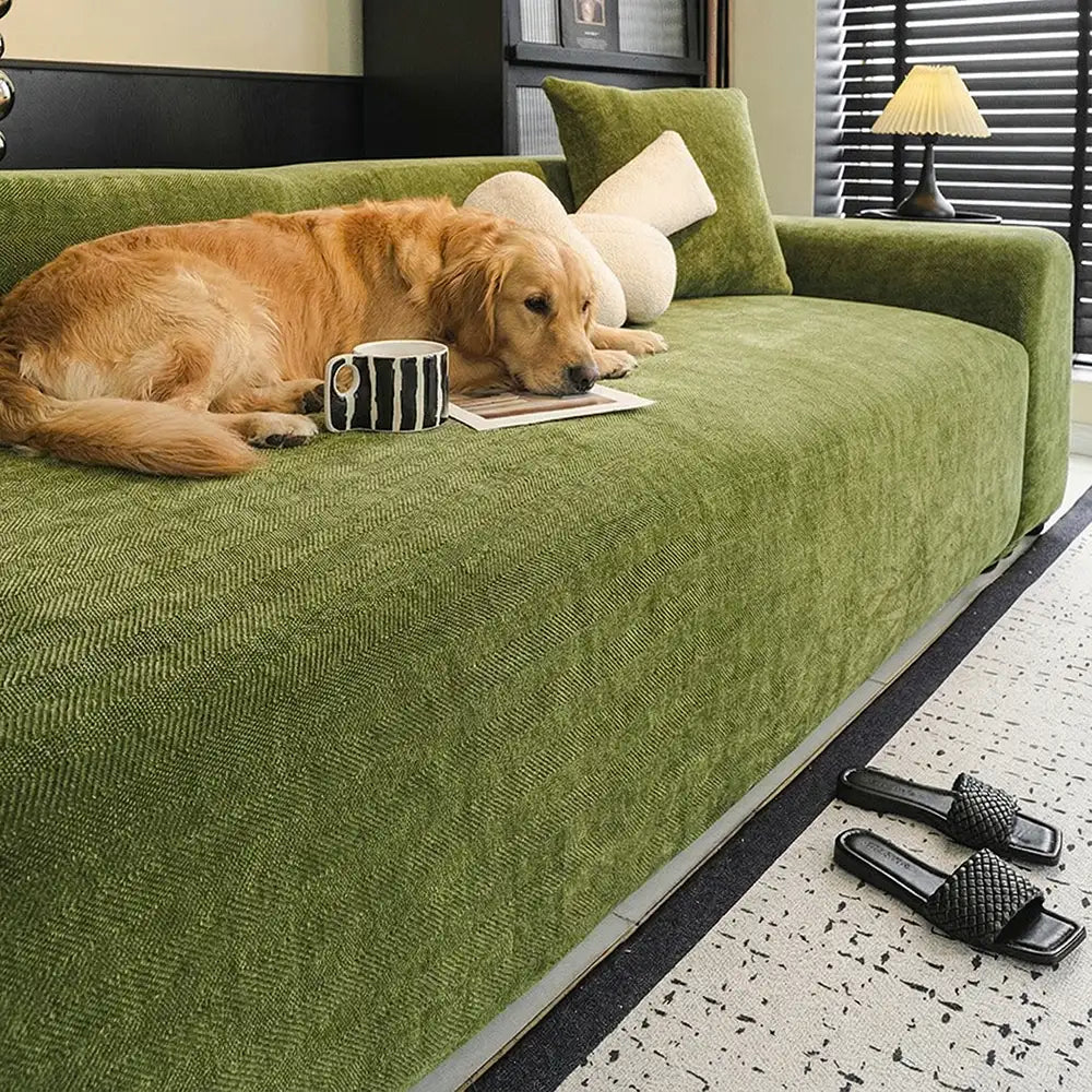 Herringbone Full Coverage Comfortable Scratch-Resistant ArmChair Sofa Protection Couch Cover