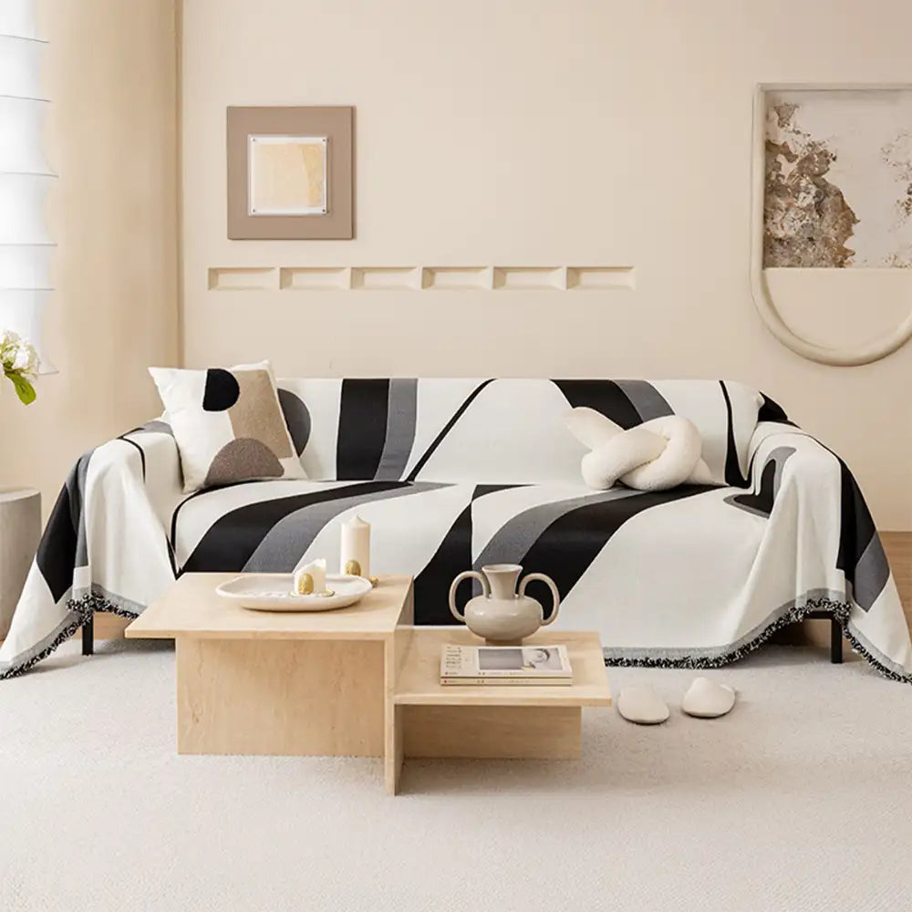 Modern Art Chenille All-Season Universal Fit Multifunctional Couch Cover