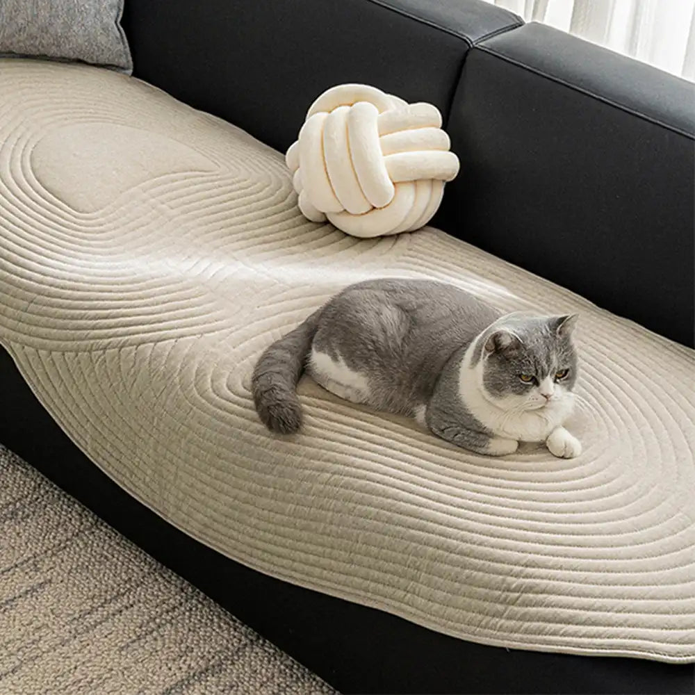 schoner für sofa Soft Pure Cotton Protection Non-slip Couch Cover Geometric ceramic bowl