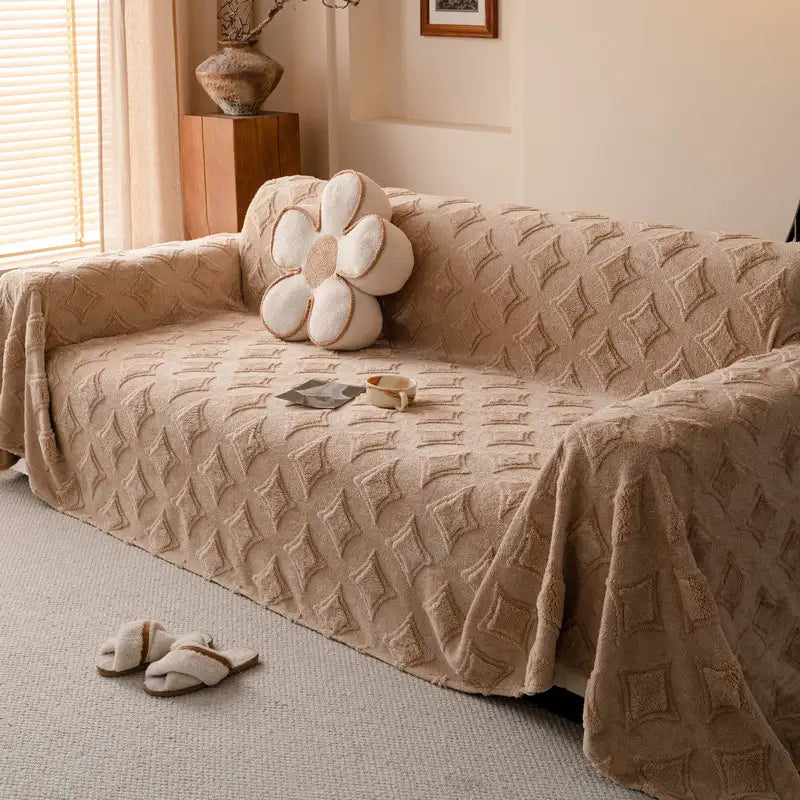 Star Series Plush Multifunctional Sofa Protective Couch Cover