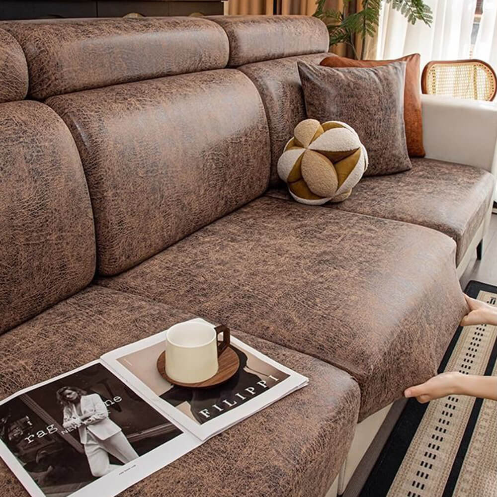 Vintage Water-repellent Silky Polyester Stretch Magic Couch Cover