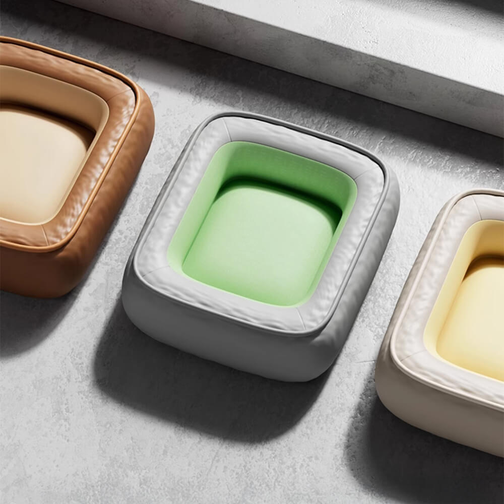 Waterproof Non-stick PU Leather Scratch-resistant Full Support Dog Bed