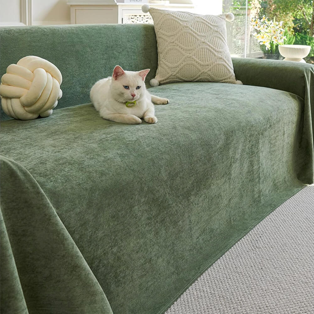 Soft and Waterproof Scratch-Resistant Non-Linting Throw Armchair Sofa Cover
