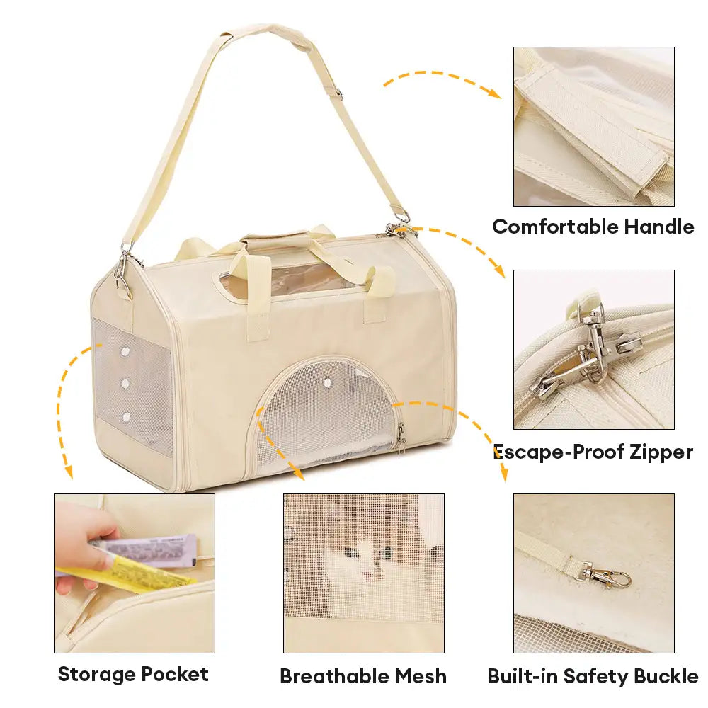 House-Shaped Breathable Foldable Large Capacity Multi-Functional Cat Carrier Bag