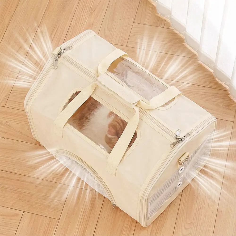 House-Shaped Breathable Foldable Large Capacity Multi-Functional Cat Carrier Bag