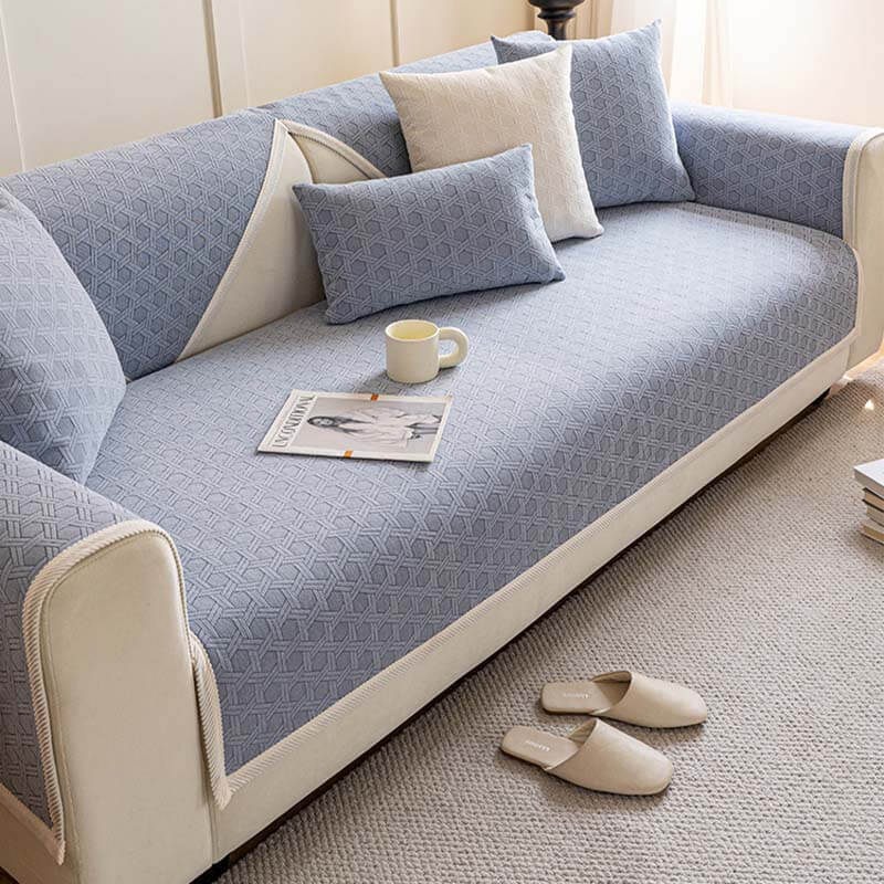 Jacquard Chenille Fabric Water-resistant & Oil-proof Couch Cover