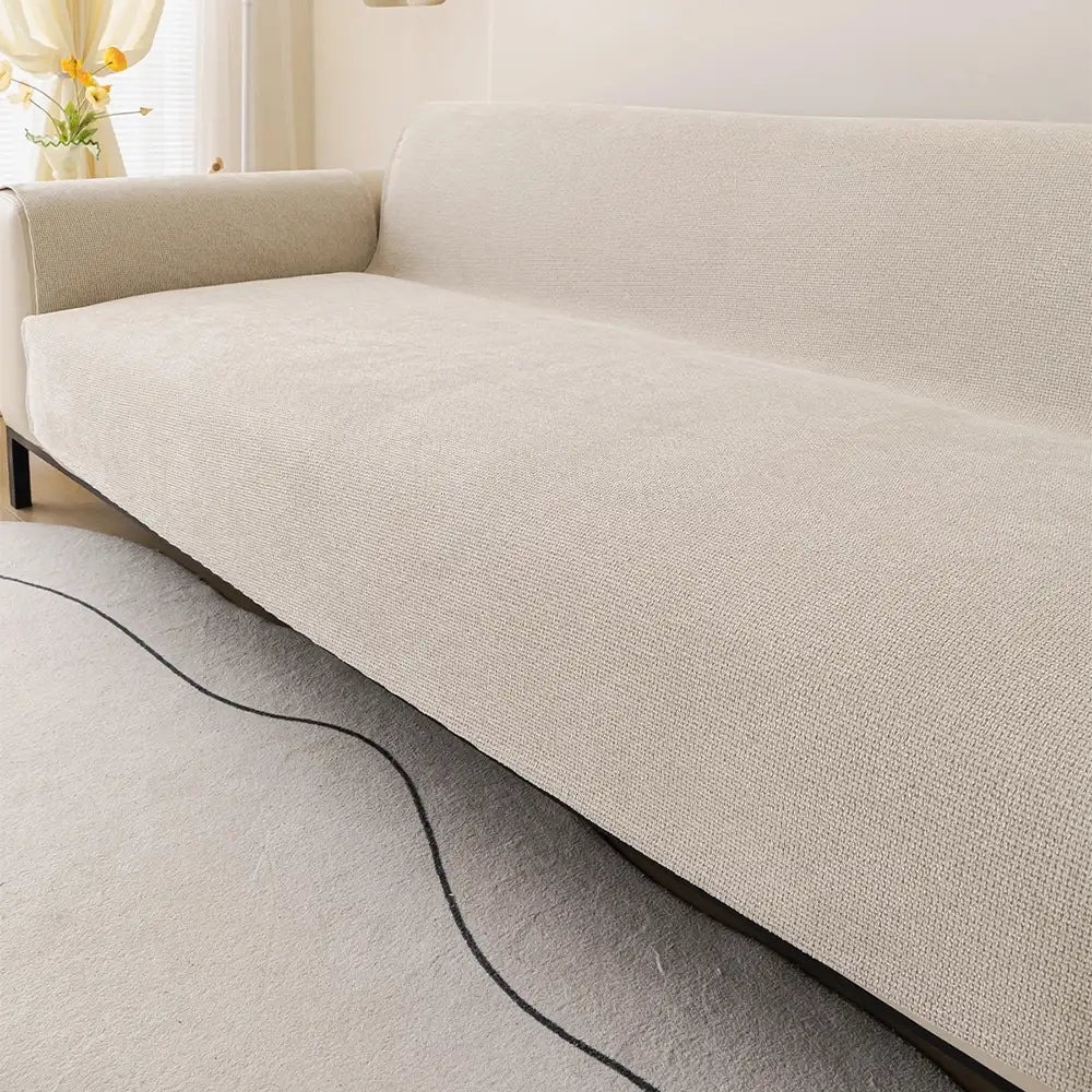 One-Piece Chenille Scratch-Resistant Durable Water-Repellent Non-Slip Outdoor Couch Cover