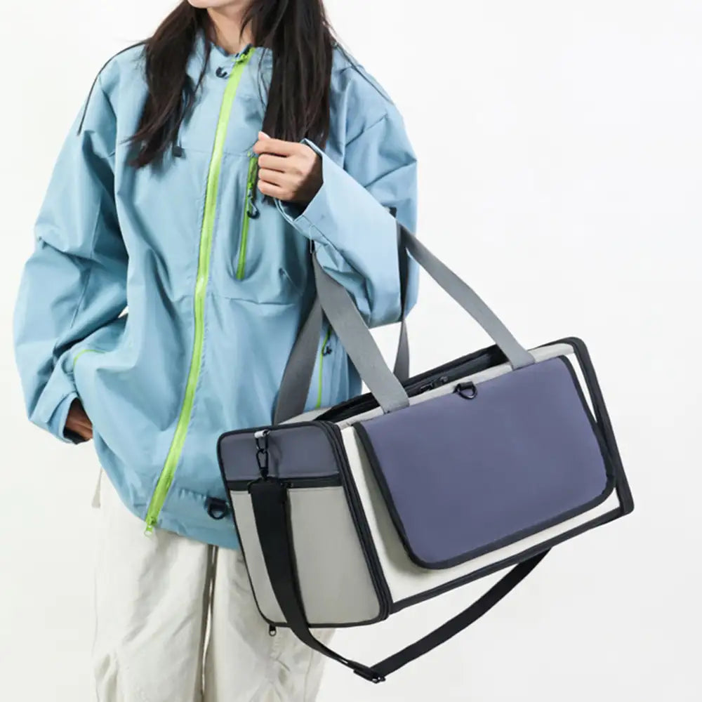 Outdoor Portable Breathable Large-Capacity Expandable Cat Airline Approved Carrier Bag