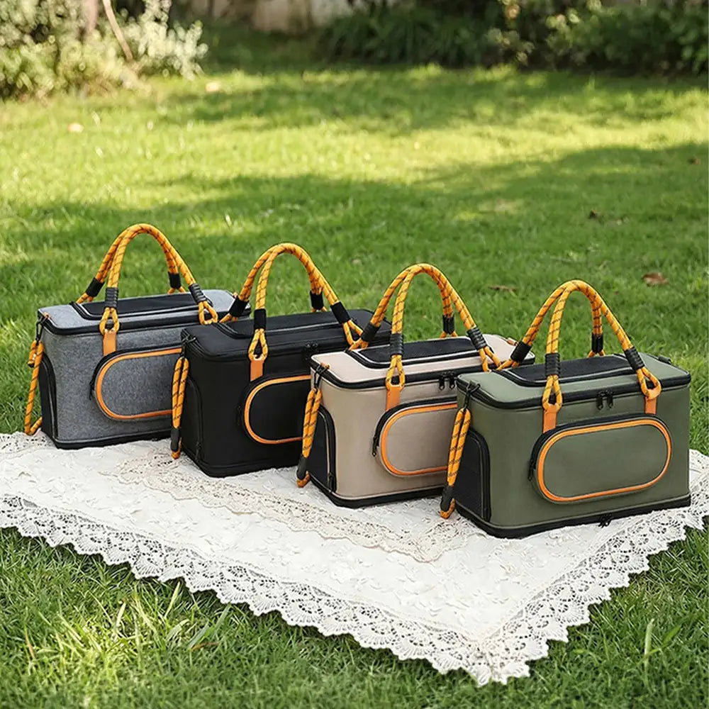 Portable Travel Breathable Cat Carrier Bag for Travel and Airline