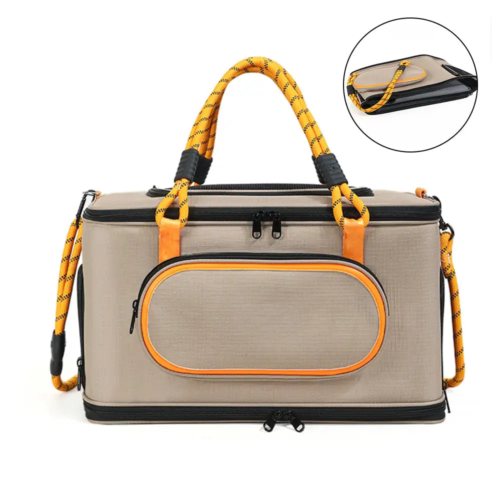 Portable Travel Breathable Cat Carrier Bag for Travel and Airline