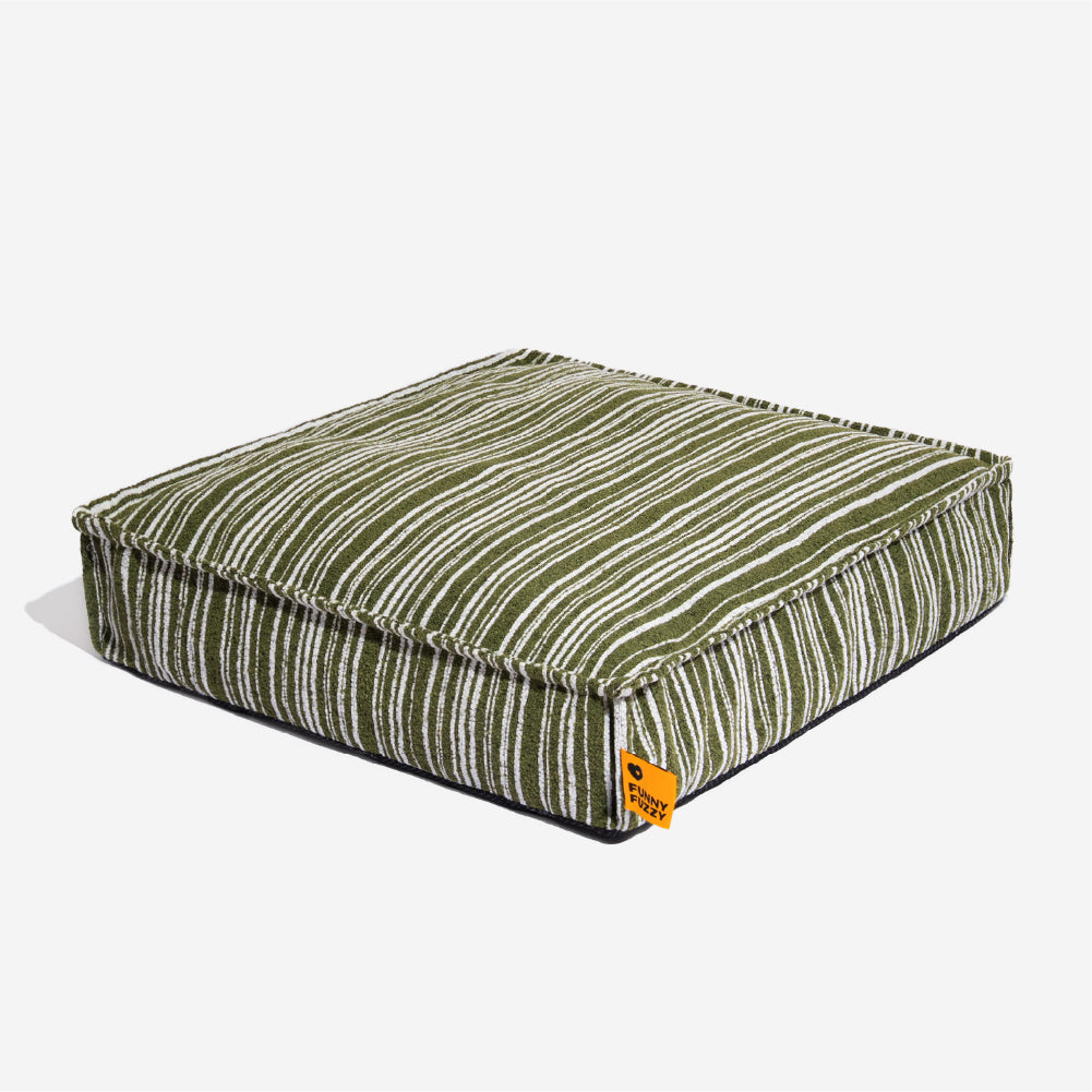 Sustainable Storage Pouf Ottoman & Dog Bed - Funnyfuzzy SnugNest