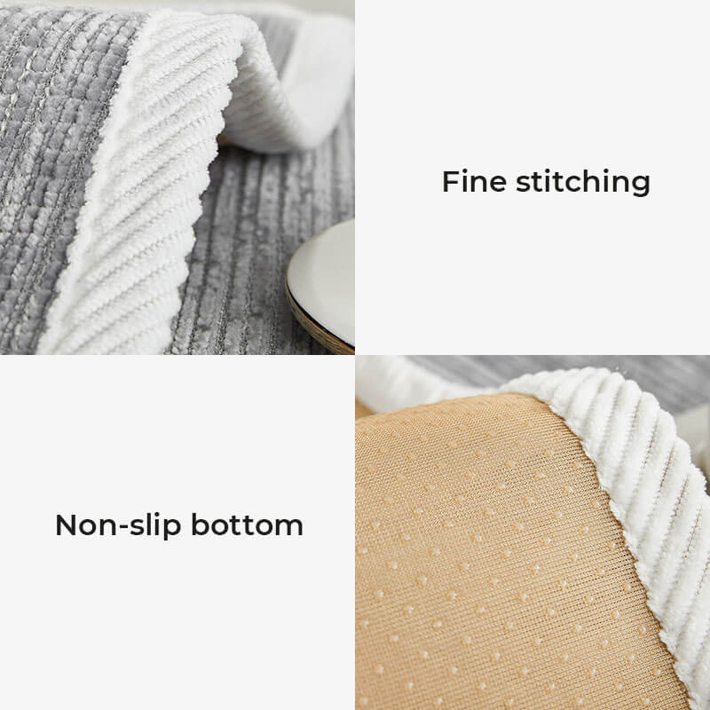 Waterproof Antimicrobial Simple Chenille Fabric Anti-scratch Outdoor Couch Cover