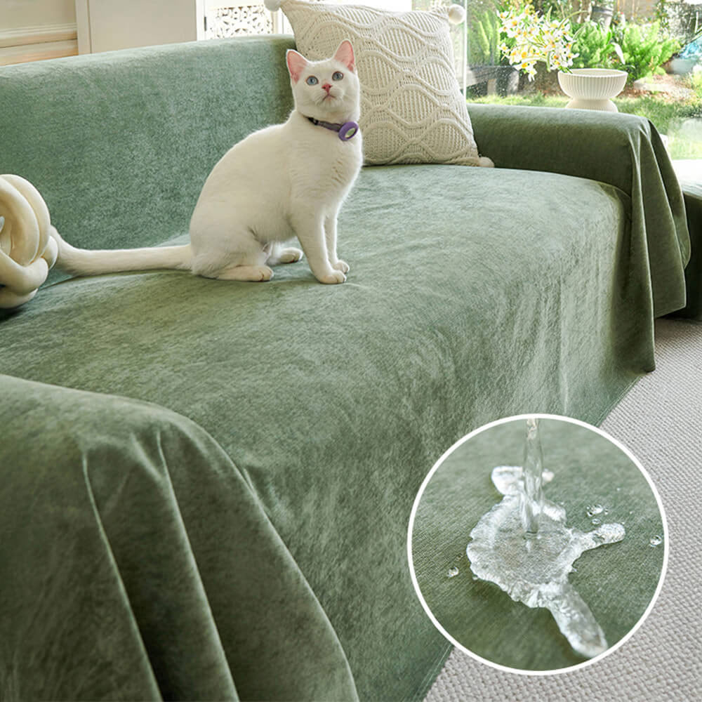 Soft and Waterproof Scratch-Resistant Non-Linting Throw Armchair Sofa Cover