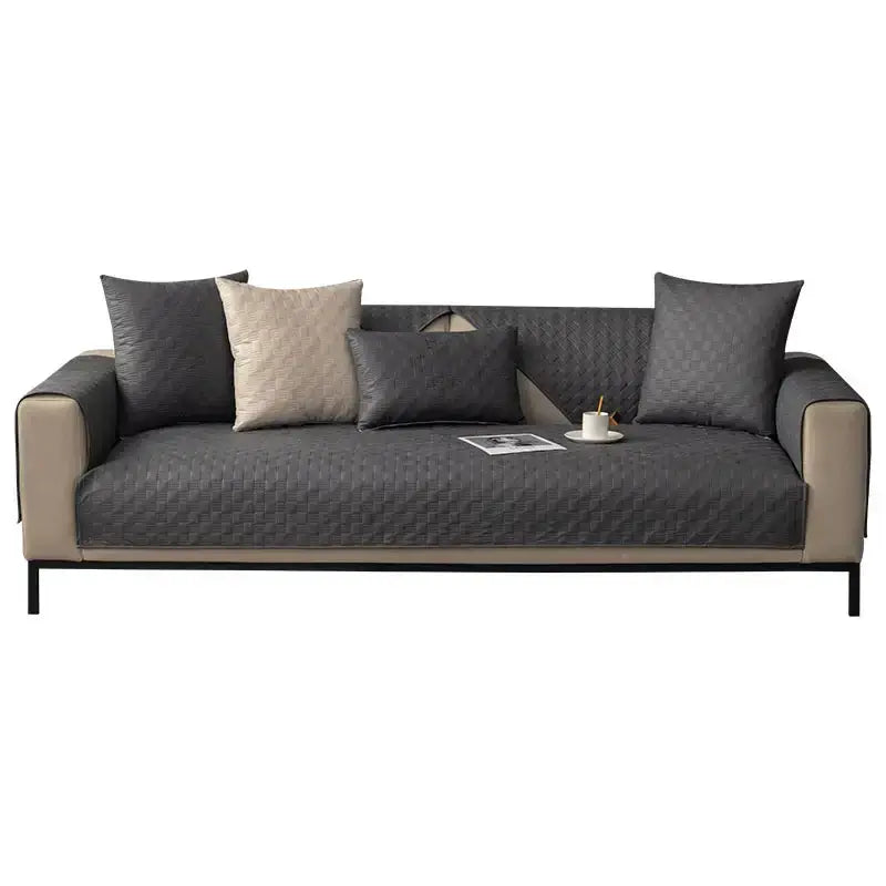 Water-resistant Leathaire Fabric Sofa Cover Furniture Protection Couch Cover