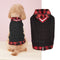 Perfect for Fall Winter Plaid Collar Cable Knit Dog Sweater Vest