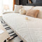 All Season Nordic Style Carved Plush Decorative Non-Slip Couch Cover