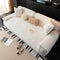 All Season Nordic Style Carved Plush Decorative Non-Slip Couch Cover