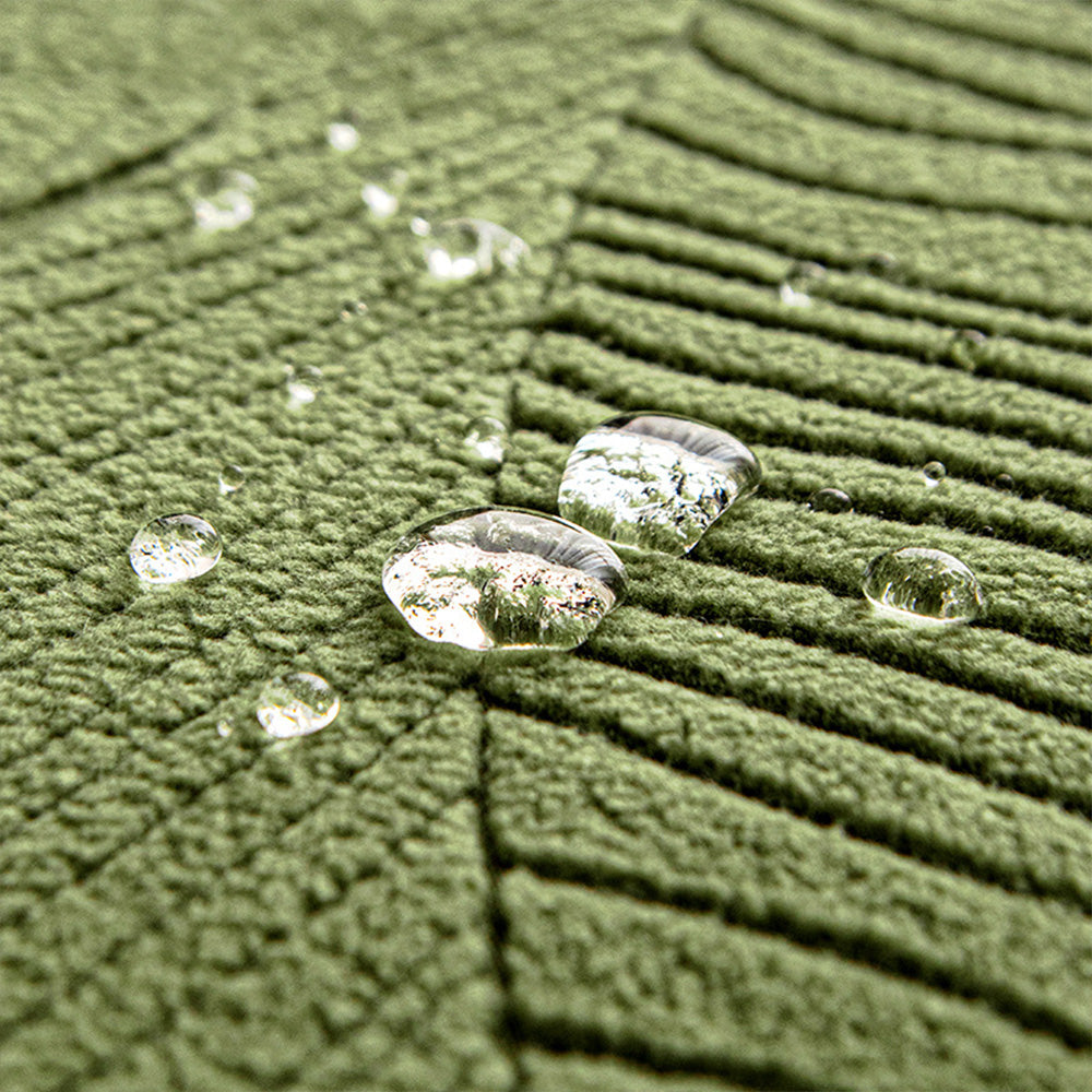 Modern Leaf Jacquard Water-Repellent Anti-Scratch Stretch Full Wrap Outdoor Couch Cover