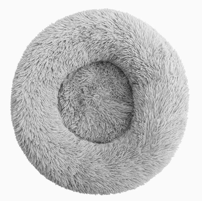 Fuzzy Round Fluffy Dog Bed - FUNNYFUZZY