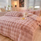 Puffy Comfort Thickened Faux Rabbit Fur Bed Sheet Set