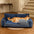 Deluxe Silk Velvet Removable Bolster Orthopedic Dog Bed With Pillow - RegalRest