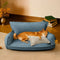 All-Season Chenille Dual-layer Removable Sponge Orthopedic Dog Bed With Pillow