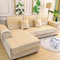 Luxury Quilted Lace Embroidery Non-Slip Couch Cover