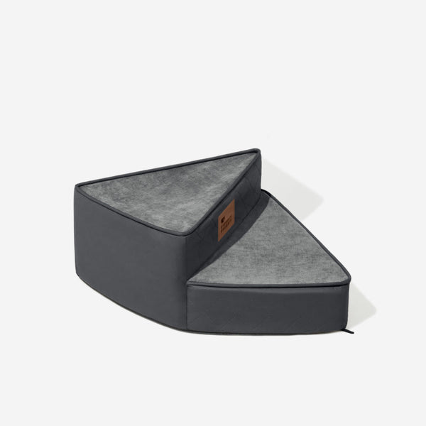 Luxe Water-repellent Faux Leather Removable Spiral Pet Stairs - StepEase