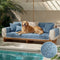 Waterproof Antimicrobial Simple Chenille Fabric Anti-scratch Outdoor Couch Cover